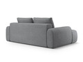 Canapea extensibila 4 locuri, Linz, Cosmopolitan Design, 250x100x84 cm, tesatura structurata, gri
