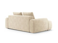 Canapea 3 locuri, Linz, Cosmopolitan Design, 200x100x84 cm, catifea, bej deschis