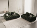 Canapea 3 locuri, Linz, Cosmopolitan Design, 200x100x84 cm, catifea, verde