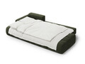 Coltar extensibil stanga 3 locuri, Linz, Cosmopolitan Design, 275x142x84 cm, cotiera dreapta, catifea, verde