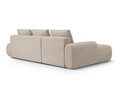 Coltar extensibil stanga 3 locuri, Linz, Cosmopolitan Design, 275x142x84 cm, cotiera dreapta, tesatura structurata, bej sand