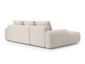 Coltar extensibil stanga 3 locuri, Linz, Cosmopolitan Design, 275x142x84 cm, tesatura structurata, bej