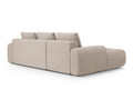 Coltar extensibil stanga 3 locuri, Linz, Cosmopolitan Design, 275x142x84 cm, tesatura structurata, bej sand