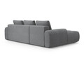 Coltar extensibil stanga 3 locuri, Linz, Cosmopolitan Design, 275x142x84 cm, tesatura structurata, gri