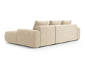 Coltar extensibil dreapta 3 locuri, Linz, Cosmopolitan Design, 275x142x84 cm, catifea, bej deschis
