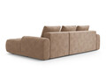 Coltar extensibil dreapta 3 locuri, Linz, Cosmopolitan Design, 275x142x84 cm, catifea, bej inchis