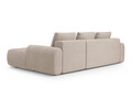 Coltar extensibil dreapta 3 locuri, Linz, Cosmopolitan Design, 275x142x84 cm, tesatura structurata, bej sand