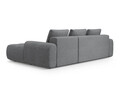 Coltar extensibil dreapta 3 locuri, Linz, Cosmopolitan Design, 275x142x84 cm, tesatura structurata, gri