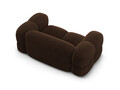 Canapea 2 locuri, Loretto, Cosmopolitan Design, 180x100x68 cm, catifea, ciocolata