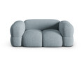 Canapea 2 locuri, Loretto, Cosmopolitan Design, 180x100x68 cm, tesatura structurata, albastru pastel