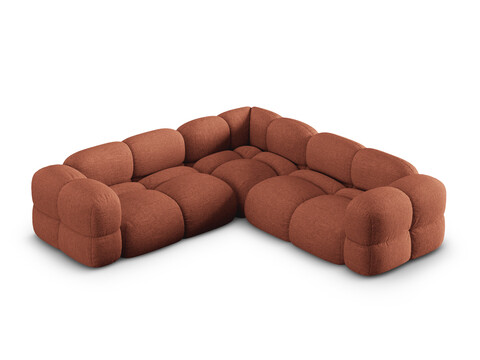 Coltar simetric 4 locuri, Loretto, Cosmopolitan Design, 250x250x68 cm, tesatura structurata, corai