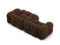Coltar dreapta 3 locuri, Loretto, Cosmopolitan Design, 250x147x68 cm, catifea, ciocolata