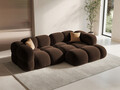 Coltar dreapta 3 locuri, Loretto, Cosmopolitan Design, 250x147x68 cm, catifea, ciocolata