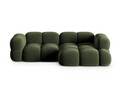 Coltar dreapta 3 locuri, Loretto, Cosmopolitan Design, 250x147x68 cm, catifea, verde