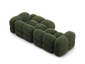 Coltar dreapta 3 locuri, Loretto, Cosmopolitan Design, 250x147x68 cm, catifea, verde