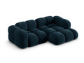 Coltar dreapta 3 locuri, Loretto, Cosmopolitan Design, 250x147x68 cm, catifea, albastru petrol inchis