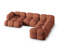 Coltar panoramic dreapta 5 locuri, Loretto, Cosmopolitan Design, 345x250x68 cm, tesatura structurata, corai