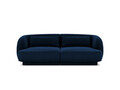 Canapea 2 locuri, Tulum, Cosmopolitan Design, 180x90x70 cm, catifea, albastru regal