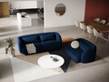 Canapea 2 locuri, Tulum, Cosmopolitan Design, 180x90x70 cm, catifea, albastru regal