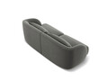 Canapea 2 locuri, Tulum, Cosmopolitan Design, 180x90x70 cm, catifea, gri deschis