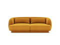 Canapea 2 locuri, Tulum, Cosmopolitan Design, 180x90x70 cm, catifea, galben