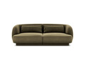 Canapea 2 locuri, Tulum, Cosmopolitan Design, 180x90x70 cm, catifea, verde