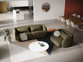 Canapea 2 locuri, Tulum, Cosmopolitan Design, 180x90x70 cm, catifea, verde
