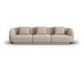 Canapea 3 locuri, Tulum, Cosmopolitan Design, 255x90x70 cm, tesatura chenille, bej