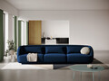 Canapea 3 locuri, Tulum, Cosmopolitan Design, 255x90x70 cm, catifea, albastru regal
