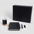 Set agenda 4 piese Bodo, Homla, 31x27x8 cm, 200 ml, poliuretan, negru
