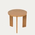 Masuta de cafea Tabula, Homla, 50x45 cm/40x40 cm, furnir de stejar/MDF, maro
