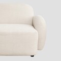 Canapea modulara 2 locuri Helmi, Homla, 184x87x73 cm, MDF/metal/poliester, ecru