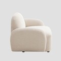 Fotoliu Helmi, Homla, 108x87x73 cm, MDF/metal/poliester, ecru