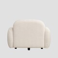 Fotoliu Helmi, Homla, 108x87x73 cm, MDF/metal/poliester, ecru
