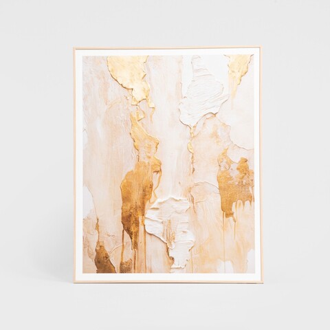 Tablou decorativ cu model abstract Zefir, Homla, 40x50 cm, lemn, multicolor