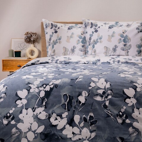 Lenjerie de pat King Size, Nerina, Homla, 3 piese, 200x220 cm, bumbac, multicolor