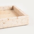 Tava decorativa Marmuri, Homla, 25x15x3 cm, marmura, bej