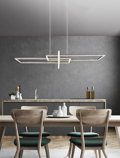 Argintiu mat, Lustra 110x40x150 cm