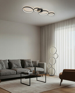 Negru mat, Lampadar 47x20x115 cm