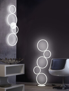 Alb mat, Lampadar 47x20x115 cm