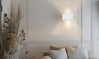 18x6x13 cm, Alb mat, Aplica