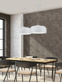 Lustra Baron, TRIO, 52x150 cm, 40W, 4x E27, metal, alb mat