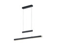 Lustra Trajan, TRIO, 150.5x6x150 cm, 45W, 1x SMD, metal, negru mat/natur