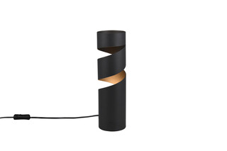 Negru mat, Lampa de masa 12x35 cm