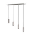 Lustra Marley, TRIO, 75x9x150 cm, 35W, 4x GU10, metal, argintiu mat/negru