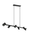 Lustra Marley, TRIO, 115x18x150 cm, 35W, 6x GU10, metal, negru mat