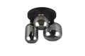 Plafoniera Diva, TRIO, 39x28.5 cm, 10W, 3x E27, metal, negru mat