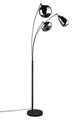 Lampadar Lumina, TRIO, 31x71x200 cm, 10W, 3x E14, metal, negru mat/argintiu