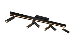 Negru mat, Plafoniera 180x8.5x15 cm