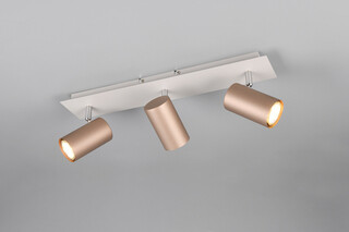 Alb;Bronz, Plafoniera 48x9x15 cm